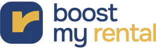 Logo de Boost My Rental, plataforma de gestión de alquileres desarrollada por Alba Estudios.